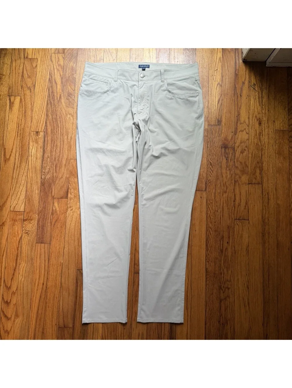 Peter Millar Pant 38x32 Tailored Bingham British Tan Performance Crown Crafted